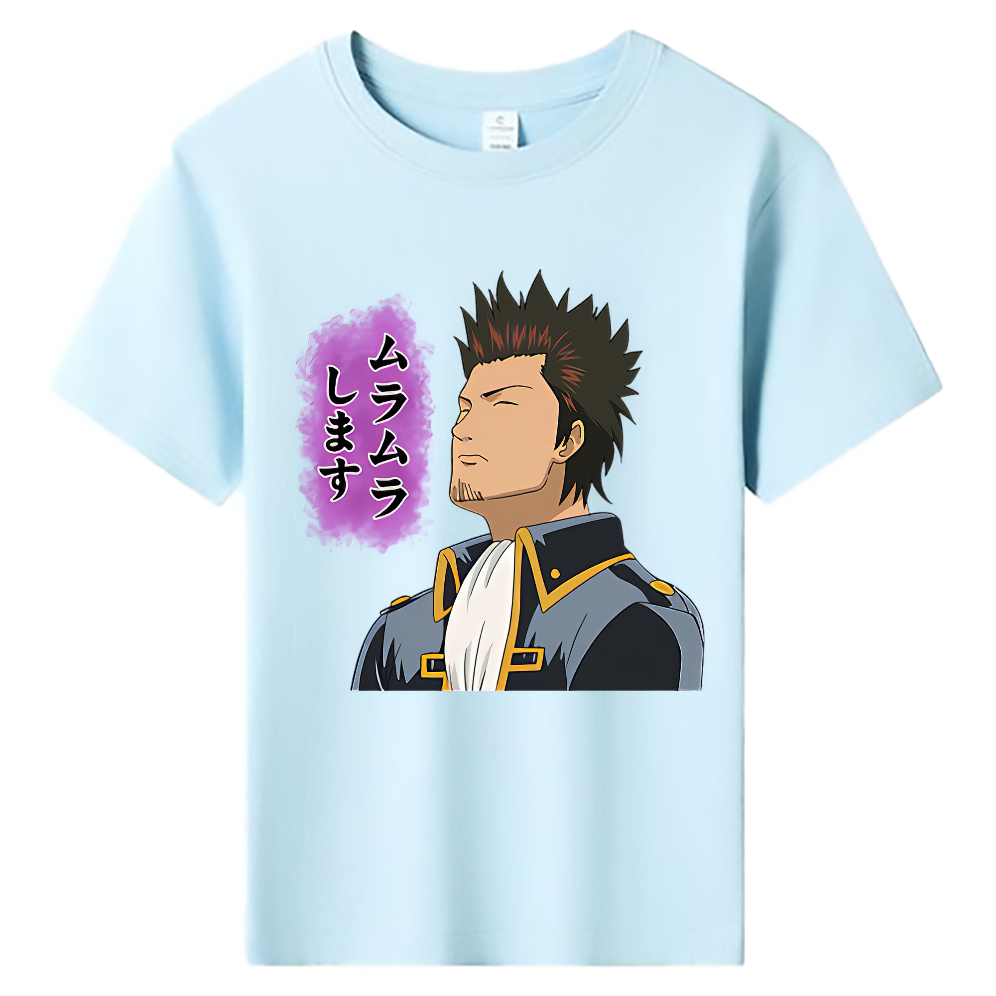（画像用） ぎんたま 坂田銀時（さかたぎんとき） 神楽 志村新八（しむら しんぱち） GINTAMA Sakata Gintoki Kagura Shimura Shinpachi 綿100％キッズTシャツ（フロントプリント）